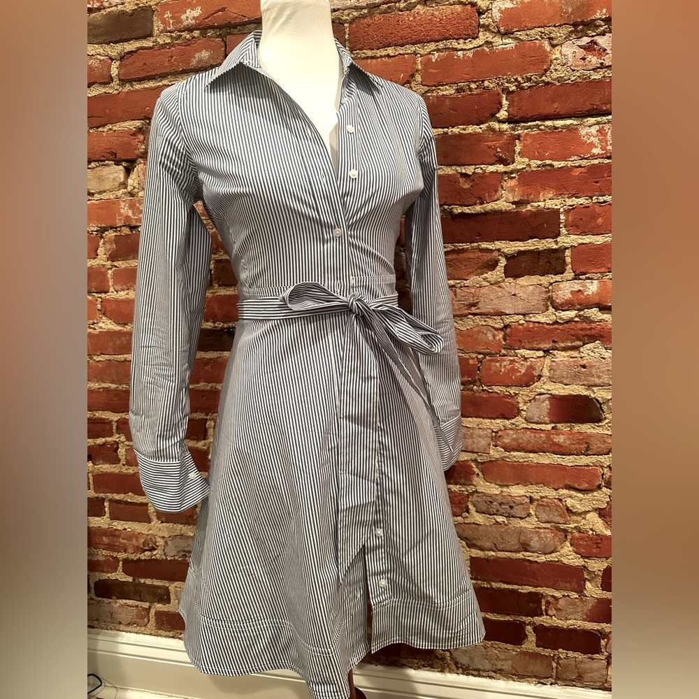 Banana Republic- blue and white tie dress.  Size 2.